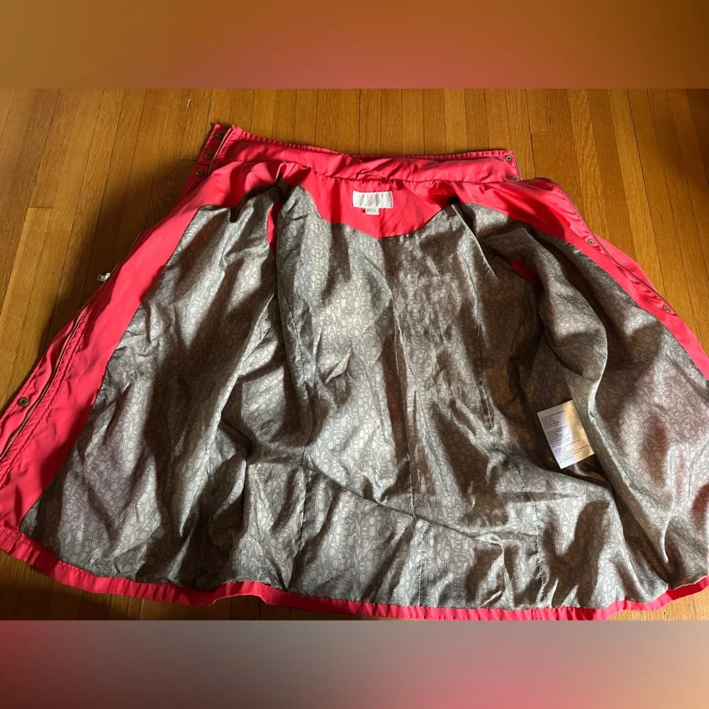 Michael Kors Bright Coral Windbreaker, Size XL